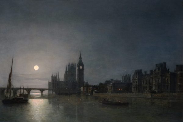Westminster from the Thames by Moonlight-image